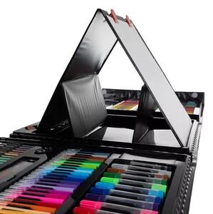 Set de pictură și desen pentru copii Maaleo - 208 piese în servietă cu șevalet inclus