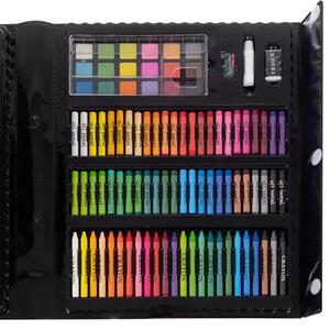 Set de pictură și desen pentru copii Maaleo - 208 piese în servietă cu șevalet inclus