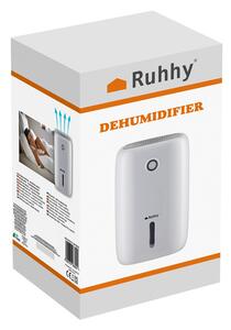 Dezumidificator electric de aer Ruhhy - Model compact, rezervor 800 ml, consum redus 22.5W, alb