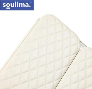 Oglindă cosmetică cu LED 4în1 Soulima - Cu funcție de mărire, pliere și suport pentru accesorii