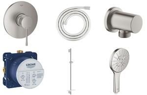Set baterie de duș Grohe Essence 24057DC1, bară de duș Grohe Rainshower 26603DC0, 26574DC0, 27057DC0, 35600000, 28388DC1