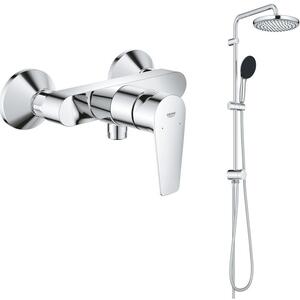 Set set de duș Grohe Vitalio Start System 26680001, baterie de duș Grohe Start Edge 24197001