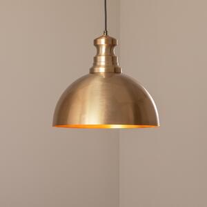 Opviq Lampă suspendată Berceste, auriu, metal, Ø 40 cm, E27, reglabil, Auriu / Alamă, Camera de zi / sufragerie, Metal, Modern