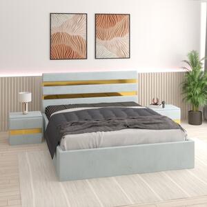 Pat Clio Lemon cu Noptiere fara Saltea 140x200