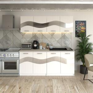 Bucatarie Armonia Alb ( Silver ) 180 cm