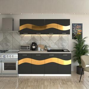 Bucatarie Armonia Gri ( Gold ) 180 cm