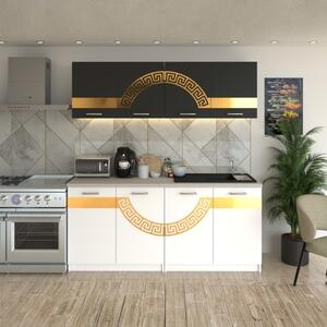 Bucatarie Verona Gri cu Alb ( Gold ) 180 cm