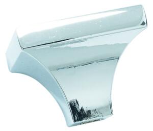 Buton cristal model KUBERA, finisaj crom lucios/transparent