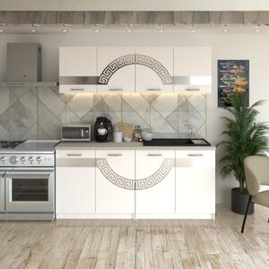 Bucatarie Verona Alb ( Silver ) 180 cm