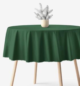 Goldea față de masă teflonată - verde închis - rotundă Ø 140 cm