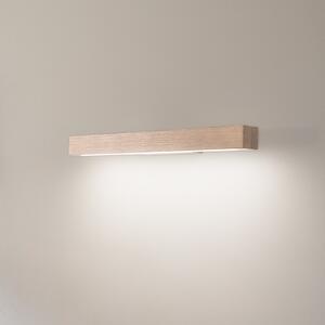 Aplică LED din lemn Teo, pin, 46 cm, 3000 K
