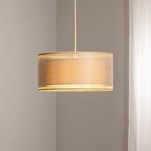 Maco Design Duo Den Light lampă suspendată, bej, Ø 50 cm, in, PVC, reglabil, Bej, Camera de zi / sufragerie, Țesătură / Textil