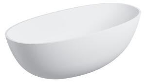 Omnires Shell M+ cadă freestanding 160x75 cm ovală alb SHELLWWBM