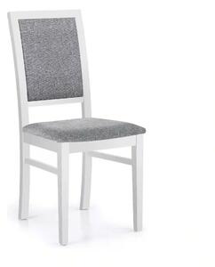 Scaun SYLWEK, gri/alb, stofa clasica/lemn, 43X56X96 cm