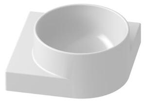 Ravak Yard lavoar 28x28 cm de colț clasică-mobilier alb luciu XJX01228000