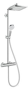 Coloana dus cu baterie si termostat Hansgrohe, Crometta E 240, crom