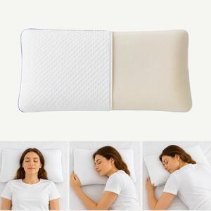 Perna ortopedica cervicala memory foam cu gel si ventilatie AERO-SAN G