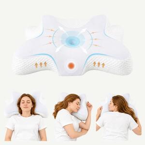 Perna cervicala ortopedica CERVI-SAN Relax, memory foam pentru gat si