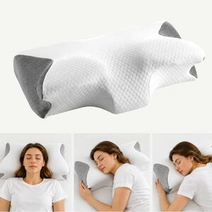 Perna cervicala ortopedica CERVI-SAN Classic, memory foam, fermitate m