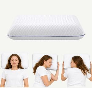 Perna ortopedica cervicala memory foam cu gel AERO-SAN, 60x44x11 cm, A