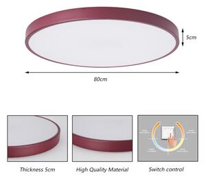 Brilagi - Plafonieră LED POOL LED/100W/230V 3000/4000/6000K 80 cm bordo
