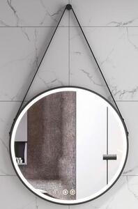 Oglinda Fluminia, Mona New, rotunda, 60 cm, iluminare LED și dezaburire