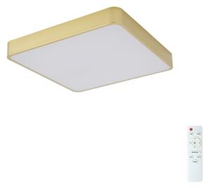 Brilagi-LED Plafonieră LED dimabilă POOL 48W/230V 3000-6000K 50x50 cm aurie + telecomandă