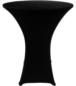 Husa masa evenimente, Quasar & Co.®, husa elastica, fata de masa elastica pentru masa cocktail, d 75-85 cm, h 110-120 cm, negru