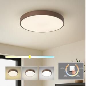 Brilagi - Plafonieră LED POOL, 48W, 230V, 3000/4000/6000K, 40 cm, maro