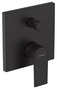 Baterie cada - dus, Hansgrohe, Vernis Shape, parte aparenta, negru mat