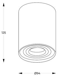 Zuma Line 89201-N - Spot LED RGBW dimmabil RONDOO 1xGU10/4,8W/230V negru + telecomandă