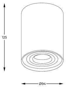 Zuma Line 94354-N – Spot LED RGBW dimabil RONDOO, 1x GU10/4,8W/230V, auriu + telecomandă