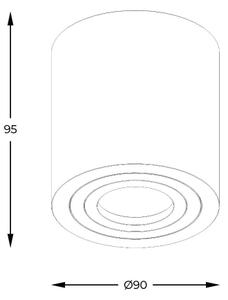 Zuma Line ACGU10-158-N - Spot LED RGBW dimabil 1x GU10/4,8W/230V IP44, alb, cu telecomandă