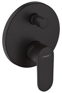 Baterie cada - dus, Hansgrohe, Vernis Blend, parte aparenta, negru mat