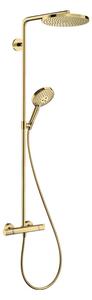 Coloana dus cu baterie termostatata Hansgrohe, Raindance Select S, cu 1 jet, auriu