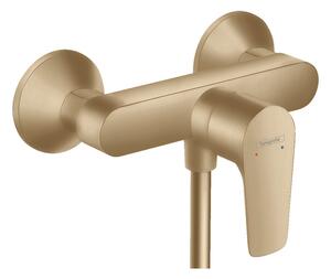 Baterie dus Hansgrohe, Talis E, montaj pe perete, bronze periat