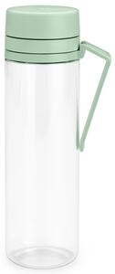 Sticla Brabantia Make&Take 1006279, 500 ml, Cu filtru, Protectie impotriva scurgerilor, Deschidere larga, Transparent/Verde