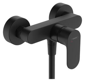 Baterie dus Hansgrohe, Rebris S, negru mat