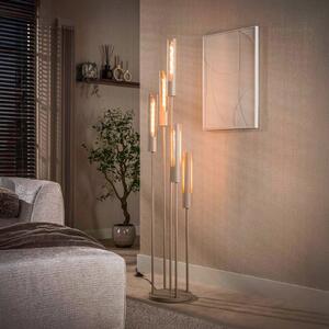 Zijlstra Lampadar Tube, cu 5 becuri, bej, metal, E27, Bej, Camera de zi / sufragerie, Metal, Scandinavă