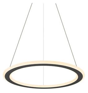 One Flat Lustră Pendul Singur 2700/3000K Black - SLV