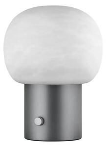 Iris LED Veioză Alabaster Gunmetal - Blomus