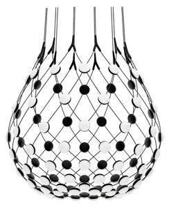 Mesh Lustră Pendul Ø80xH60 Phase 2m Black - Luceplan