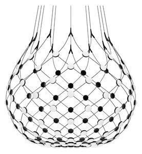 Mesh Lustră Pendul Ø100xH90 Phase 1m Black - Luceplan