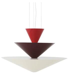 Gio LN15 Lustră Pendul Ø92 Vermilion Red/Întuneric Burgundy/Ecru White - &Tradit