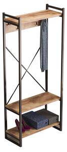 Mobilier Intrare Basil Cadru Metalic Nuc-Negru