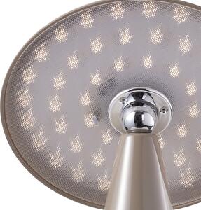 Beacon Lighting Lampa de masă cu baterie și LED Kinoko, maro, 27 cm, CCT, reglabil, Maro / Rugină, Camera de zi / sufragerie, Plastic, Modern