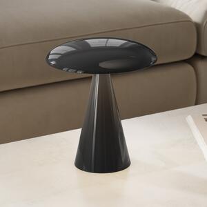 Beacon Lighting Lampa de masă cu baterie și LED Kinoko, negru, 27 cm, CCT, reglabil, Negru, Camera de zi / sufragerie, Plastic, Modern