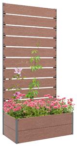 Outsunny Ghiveci de Gradina cu Spalier pentru Plante Cataratoare, Vita de Vie, Flori, Pat Independent Ridicat pentru Gradina, de Exterior