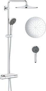 Grohe Vitalio Joy set de duș perete cu termostat cu duș de ploaie StarLight Chrome 26401001