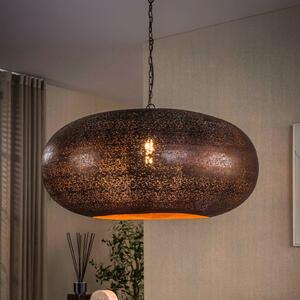 Zijlstra Lampă suspendată Cielo, Ø 90 cm, cupru, metal, E27, 1 bec, reglabil, Cupru, Camera de zi / sufragerie, Metal, Antichitate